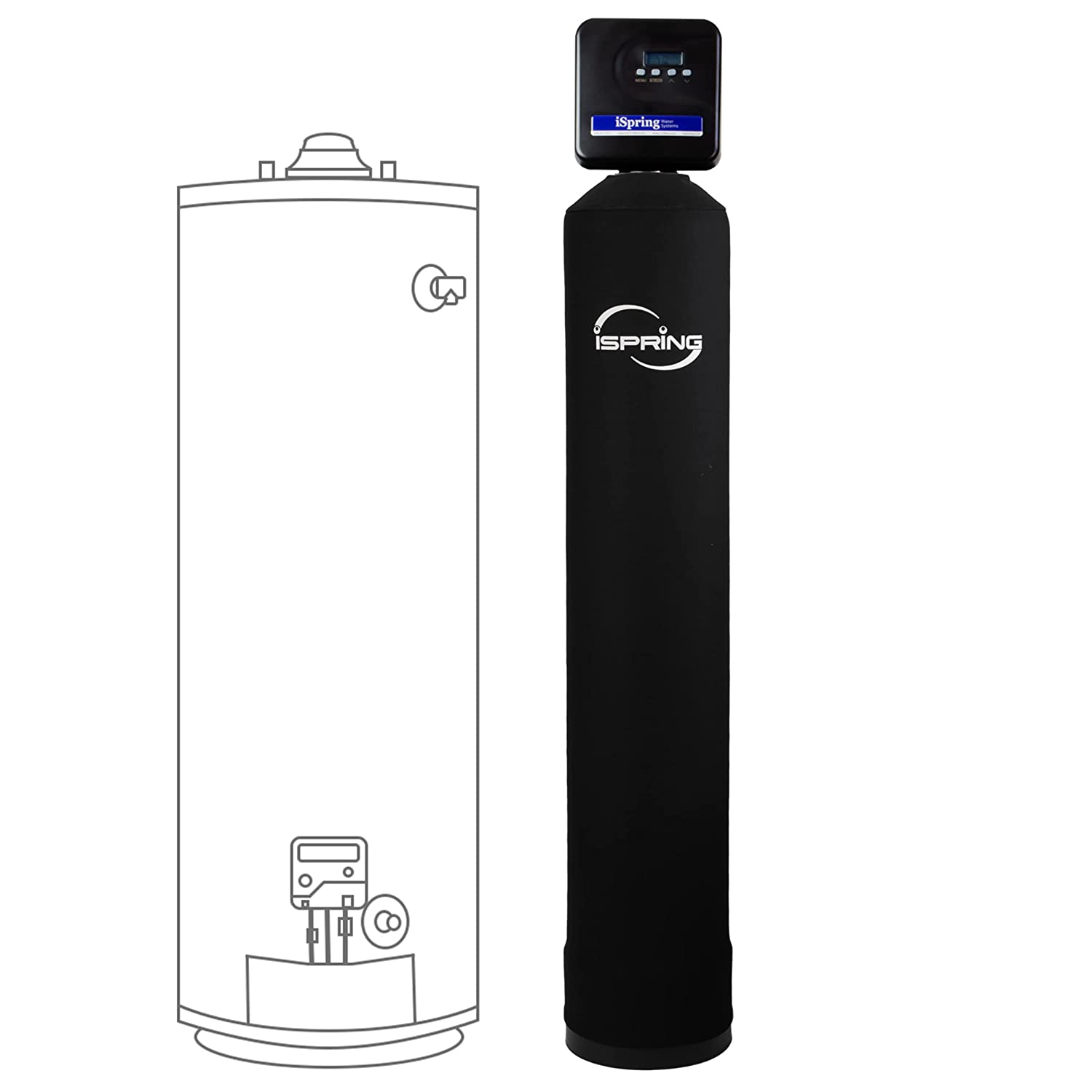 iSpring WF150K Whole House Central Water Filtration System with Smart Control Valve