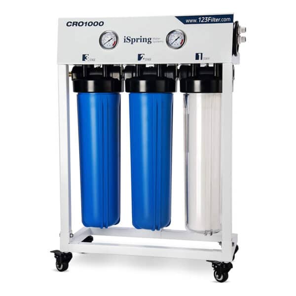iSpring CRO1000 Tankless Commercial Reverse Osmosis Drinking Water Filtration System