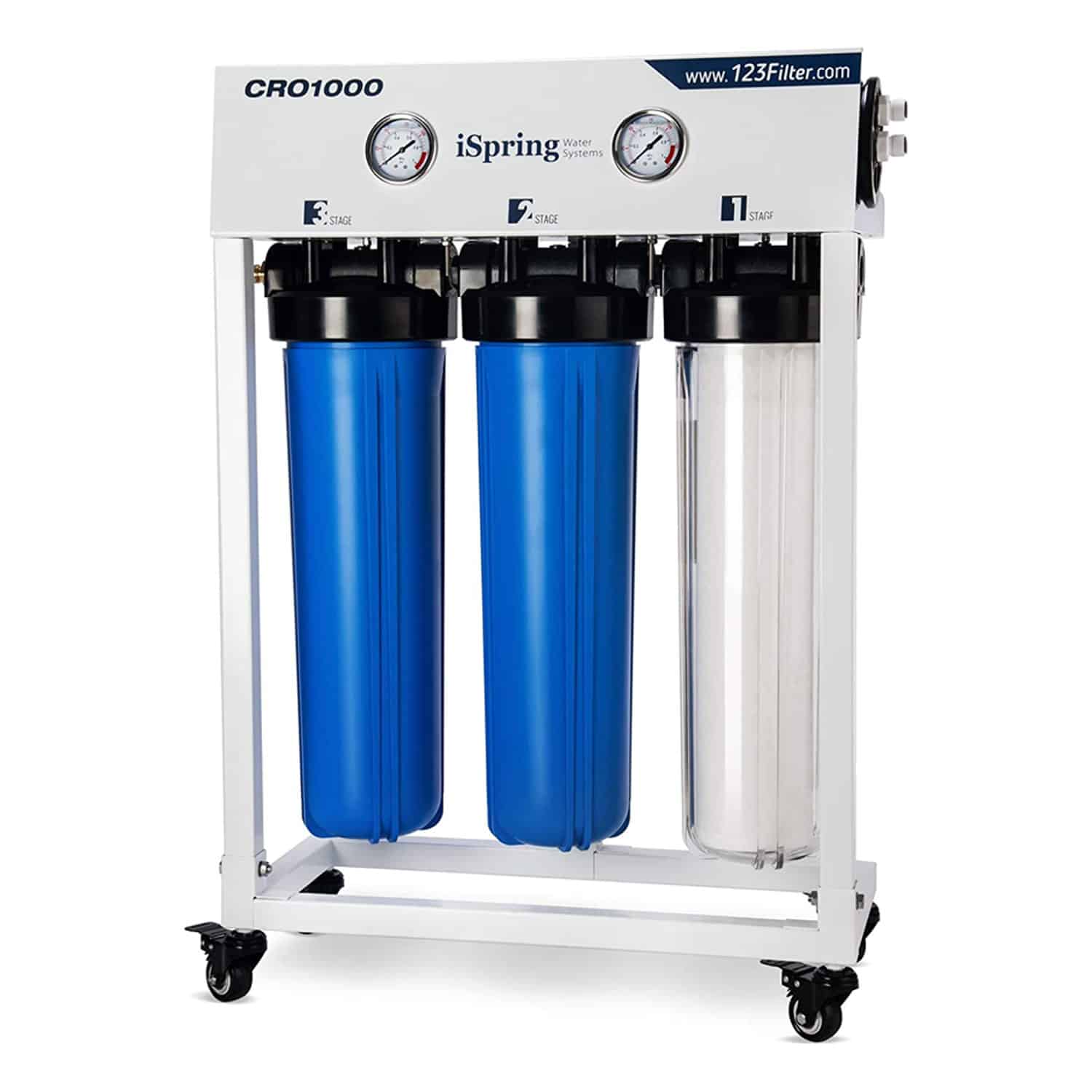 iSpring CRO1000 Tankless Commercial Reverse Osmosis Drinking Water Filtration System