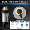 iSpring WSPARJ-BP, NSF Certified, Jumbo Spin-Down Sediment Water Filter with Bypass, Auto Flush