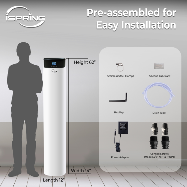 iSpring WCF200K Elite Series Whole House Central Water Filtration System