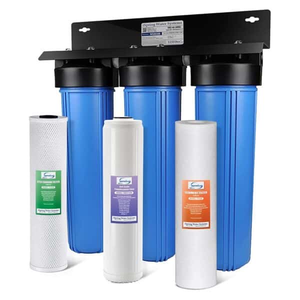 81bw4EjruYL._SL1500_ iSpring WGB32B-DS 3-Stage Whole House Water Descaler Filter System,