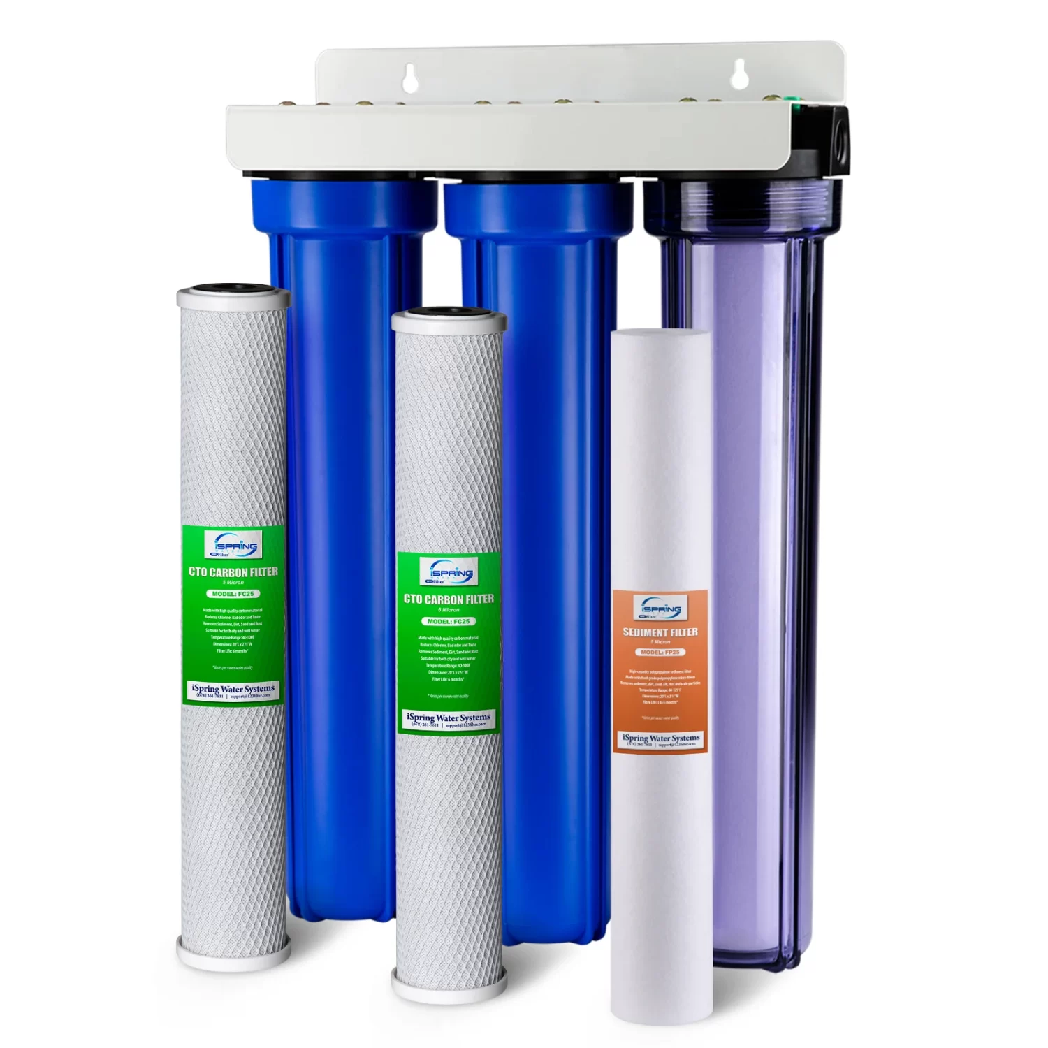 iSpring WCB32C 3-Stage Whole House Water Filtration System