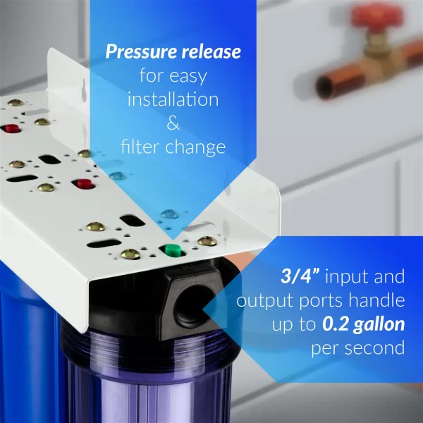 iSpring WCB32C 3-Stage Whole House Water Filtration System