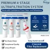 3 iSpring CU-A4 0.01μm Ultra-Filtration Under Sink Water Filter System