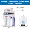 iSpring RCC100P Under Sink 5-Stage Reverse Osmosis Water Filtration System, 100 GPD, with Pump