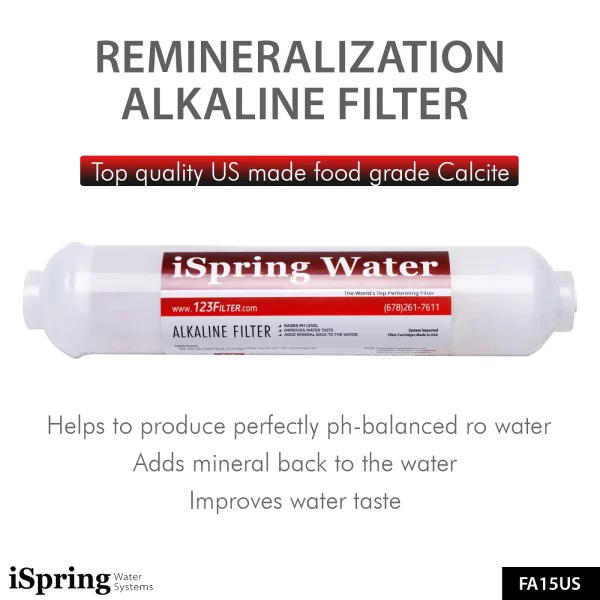 iSpring PH100 6-Stage 100 GPD Under Sink Reverse Osmosis RO Drinking Water Filtration System