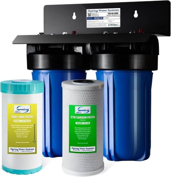 iSpring WGB21B-KS 2-Stage Whole House Water Filtration System