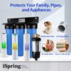 iSpring WGB32B-KDS+WSP50J Whole House Water Filter System w/Jumbo-Sized Spin Down Sediment Filter