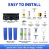 iSpring WGB32B-KDS+WSP50ARB Whole House Water Filter System w/Auto-Flushing Spin Down Filter
