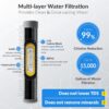 iSpring US15D Leak-Free Direct Connect Under-sink Water Filter System, 15k Gallons Capacity