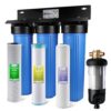 iSpring WGB32B-KDS+WSP50J Whole House Water Filter System w/Jumbo-Sized Spin Down Sediment Filter
