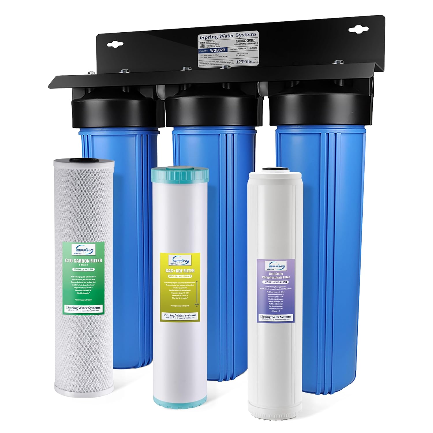 iSpring WGB32B-KDS Whole House Water Filter System