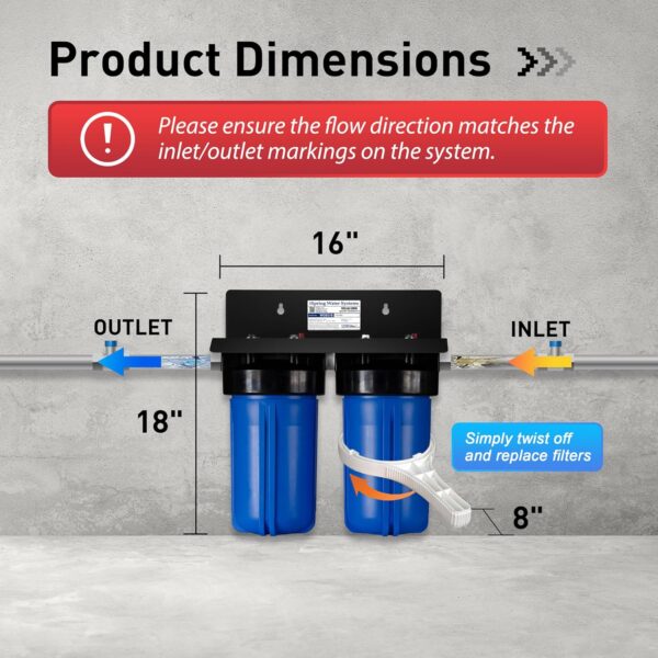 iSpring WGB21B-KS 2-Stage Whole House Water Filtration System