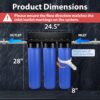 iSpring WGB32B-KDS+WSP50ARB Whole House Water Filter System w/Auto-Flushing Spin Down Filter
