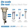 iSpring WSP-SL Whole House Reusable Spin Down Sediment Filter with Siliphos, Alternative Descaler