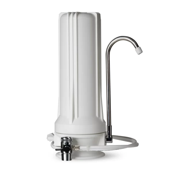iSpring CT10-W Countertop Multi Filtration Drinking Water Filter Dispenser - White
