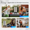 iSpring DGF2-B Gravity-Fed Stainless Steel Countertop Water Filter System with Black Wood Base