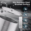iSpring DGF2-DW Gravity-Fed Stainless Steel Countertop Water Filter System with Dark Wood Base