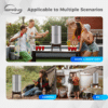 iSpring DGF2-DW Gravity-Fed Stainless Steel Countertop Water Filter System with Dark Wood Base