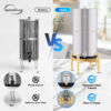 iSpring DGF2-NW Gravity-Fed Stainless Steel Countertop Water Filter System with Natural Wood Base