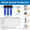 iSpring WSPARB Reusable Spin-down Sediment Water Filter with Scraper and Touch-Screen Auto Flushing
