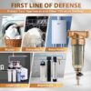 iSpring WSP Reusable Spin Down Sediment Water Filter Whole House Water Filtration System
