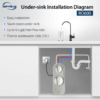 iSpring RO600ORB Tankless RO Reverse Osmosis Water Filtration System, 600 GPD Fast Flow