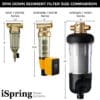 iSpring WSPJ Reusable Whole House Spin-Down Sediment Water Filter