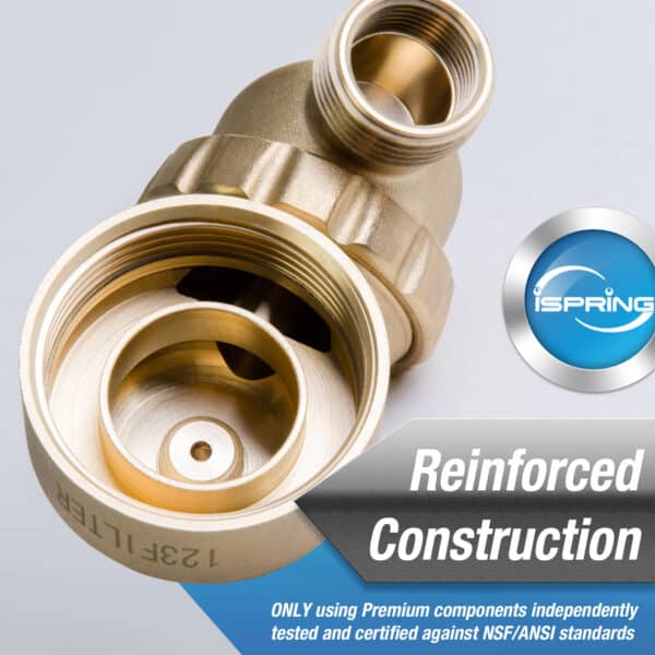 iSpring WSPGR - Reusable Spin Down Sediment Water Filter (Scraper & 360°Head)