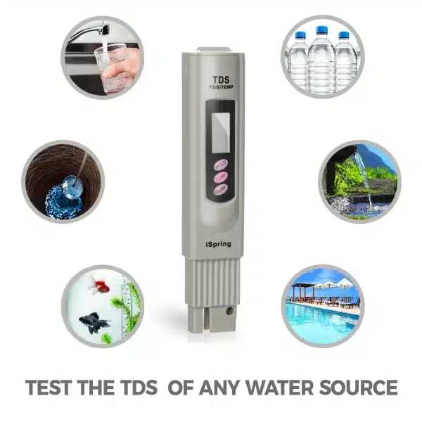 iSpring TDS 3-Button Digital Water Quality Test Meter