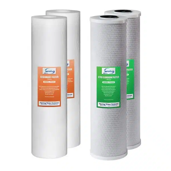 iSpring F4WGB22B 4.5” x 20” Water Filter Replacement Set