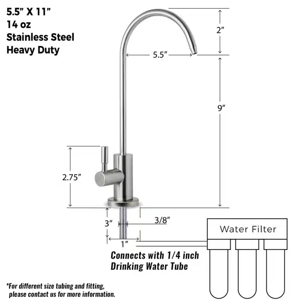 iSpring GA1-SS Stainless Steel RO Drinking Water Faucet