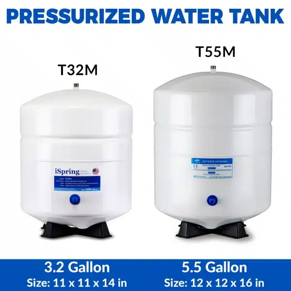 iSpring T55M 5.5 Gallon Residential Pre-Pressurized Water Storage Tank