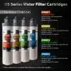 iSpring F7DS 12-Month Replacement Supply Filter Cartridge Pack Set for DS4B & DS4S (Pack of 1)