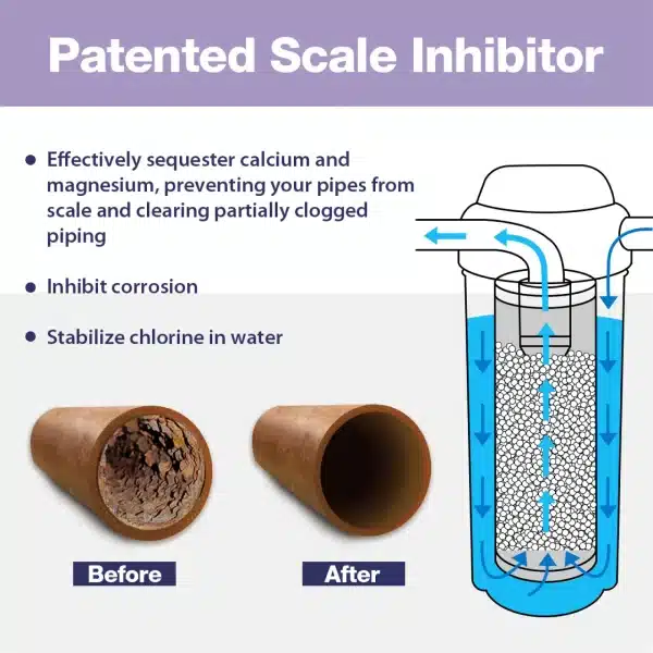 iSpring FWDS80K Anti-Scale 10" x 4.5" Whole House Water Filter with Patented Scale Inhibitor