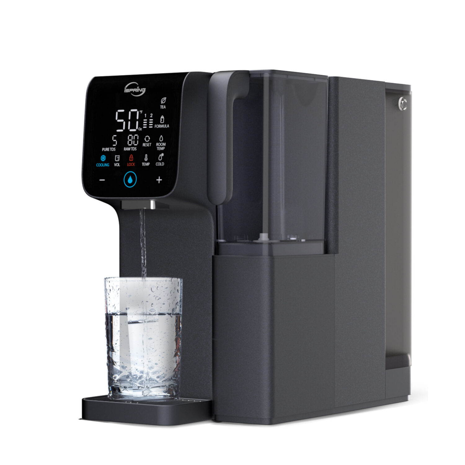 iSpring RCD100HCG Hot & Cold Reverse Osmosis System Countertop System