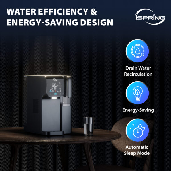 iSpring RCD100HCG Hot & Cold Reverse Osmosis System Countertop System