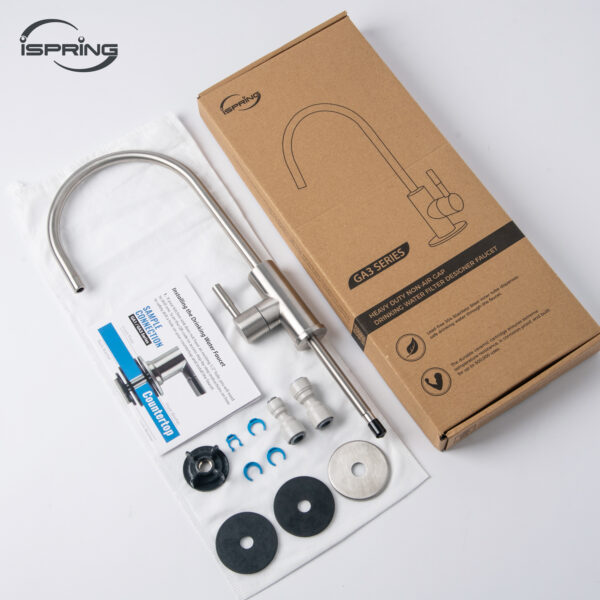 iSpring GA3-BN Drinking Water Faucet for Kitchen Sink with 3/8" Connector