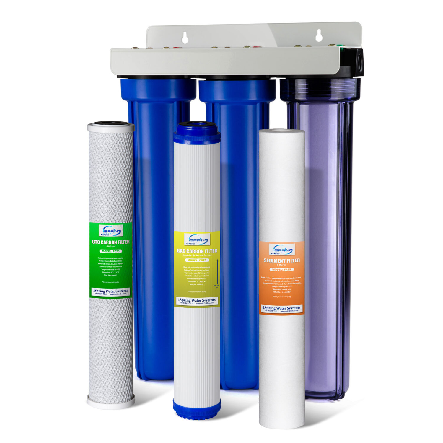 iSpring WCB32C-GAC Whole House Water Filter System
