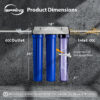 iSpring WCB32C-GAC Whole House Water Filter System