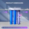 WCB32CKS (4) iSpring WCB32CKS Whole House Water Filter System, Reduces Lead, Chloramine, PFAS, Heavy Metals