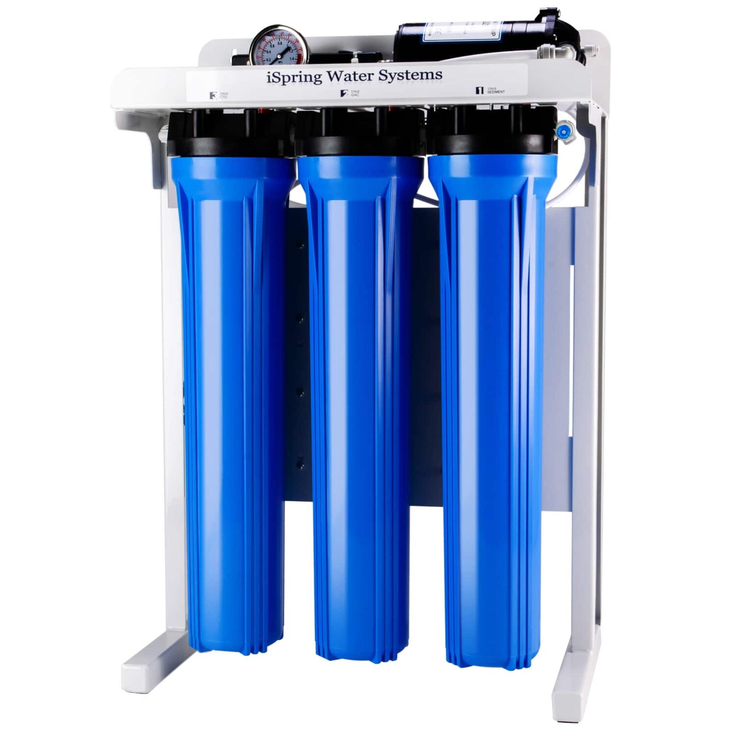 iSpring RCB3P 300 GPD Light Commercial Reverse Osmosis Water System W/Booster Pump