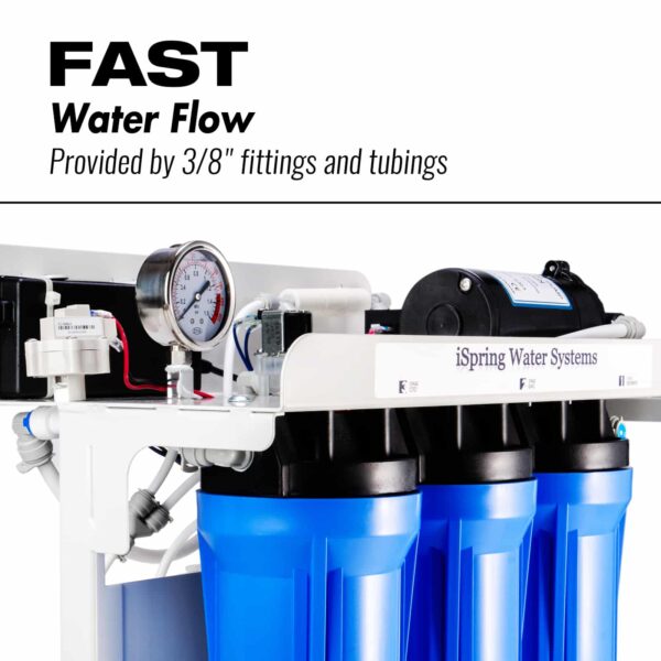 iSpring RCB3P 300 GPD Light Commercial Reverse Osmosis Water System W/Booster Pump