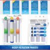 iSpring RCB3P 300 GPD Light Commercial Reverse Osmosis Water System W/Booster Pump