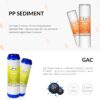 iSpring F3-NC 6-Month Prefilter Replacement Supply Filter Cartridge Pack Set for US31-NC