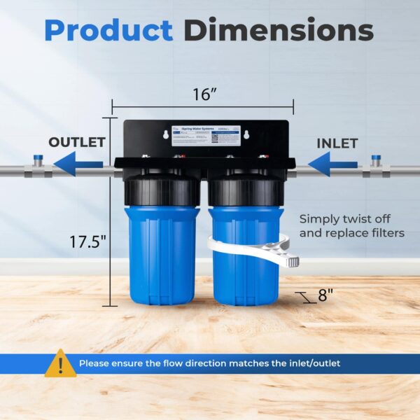 iSpring WGB21B-CPB Whole House Water Filtration System, Arsenic, Cadmium, Mercury, Chlorine, Lead